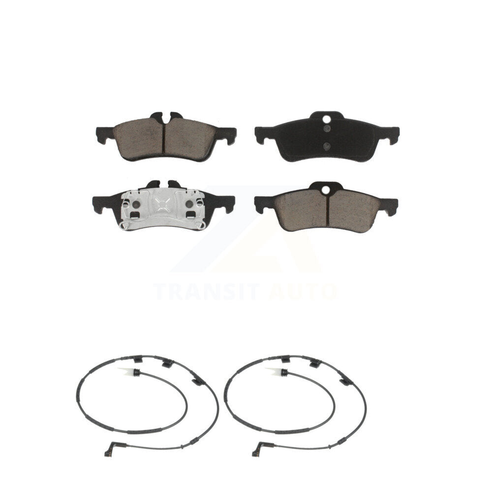 Ceramic Disc Brake Pads And Wear Sensors Rear Kit For 2006 Mini Cooper 1.6L