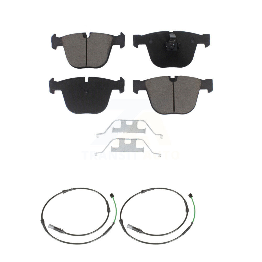 Ceramic Disc Brake Pads And Wear Sensors Rear Kit For BMW 535i GT xDrive 550i