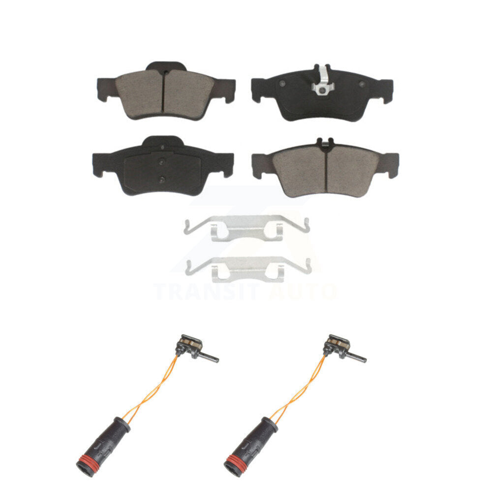 Ceramic Brake Pad And Wear Sensor Rear Kit For Mercedes-Benz E350 E550 S550 E400