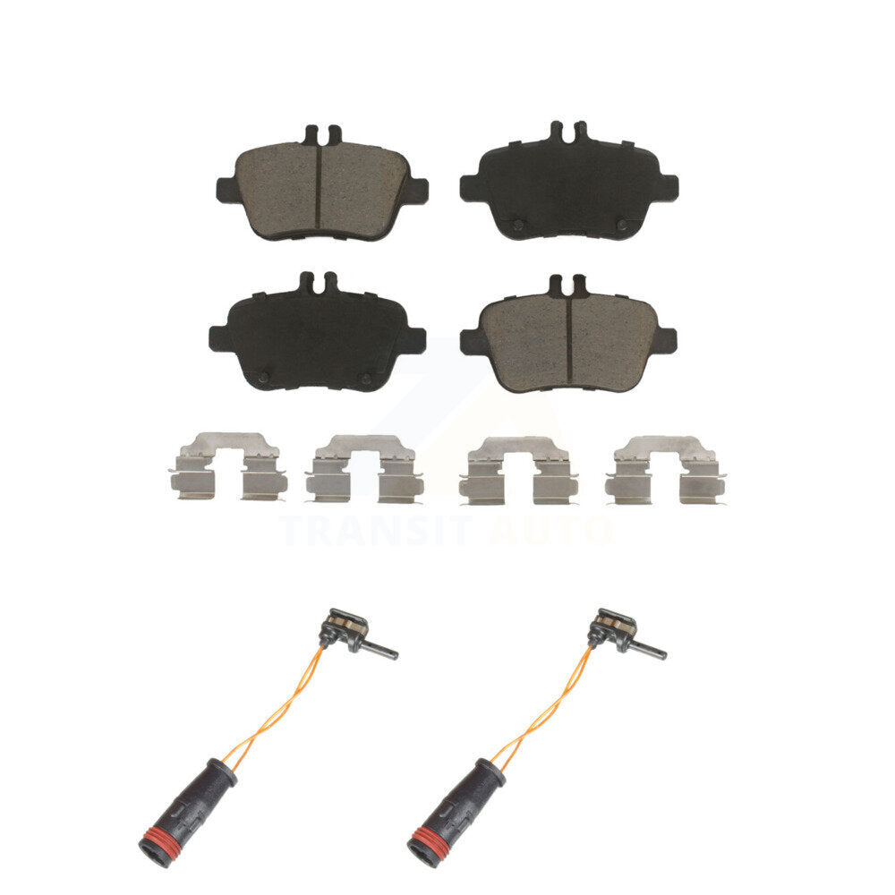 Ceramic Disc Brake Pads And Wear Sensors Rear Kit For Mercedes-Benz SLK350