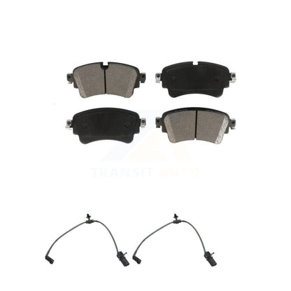 Ceramic Brake Pads & Wear Sensor Rear Kit For Audi A4 Quattro A5 Sportback S5 S4