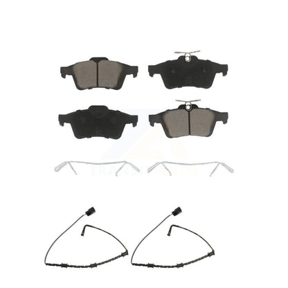 Ceramic Disc Brake Pads And Wear Sensors Rear Kit For Jaguar XJ From VIN #V90866