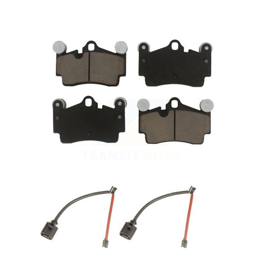 Ceramic Brake Pads & Wear Sensor Rear Kit For Audi Q7 Porsche Cayenne Volkswagen