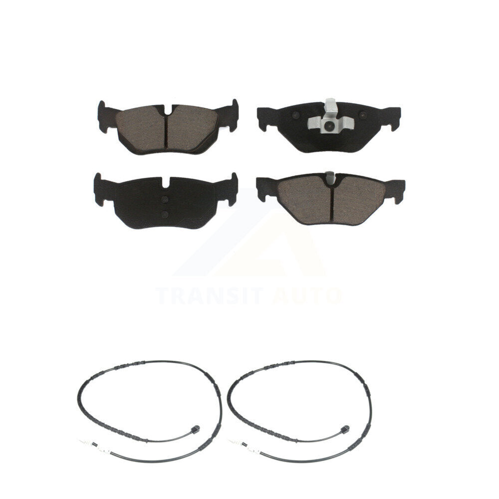 Ceramic Disc Brake Pads And Wear Sensors Rear Kit For BMW 328i xDrive 128i