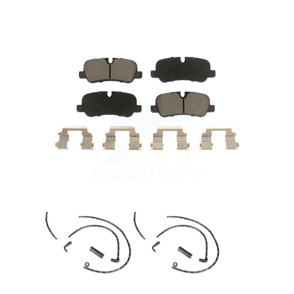 Ceramic Disc Brake Pads And Wear Sensors Rear Kit For Land Rover Range