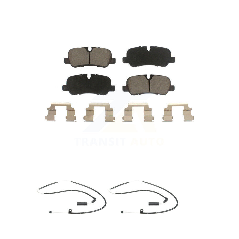 Ceramic Disc Brake Pads And Wear Sensors Rear Kit For Land Rover Range