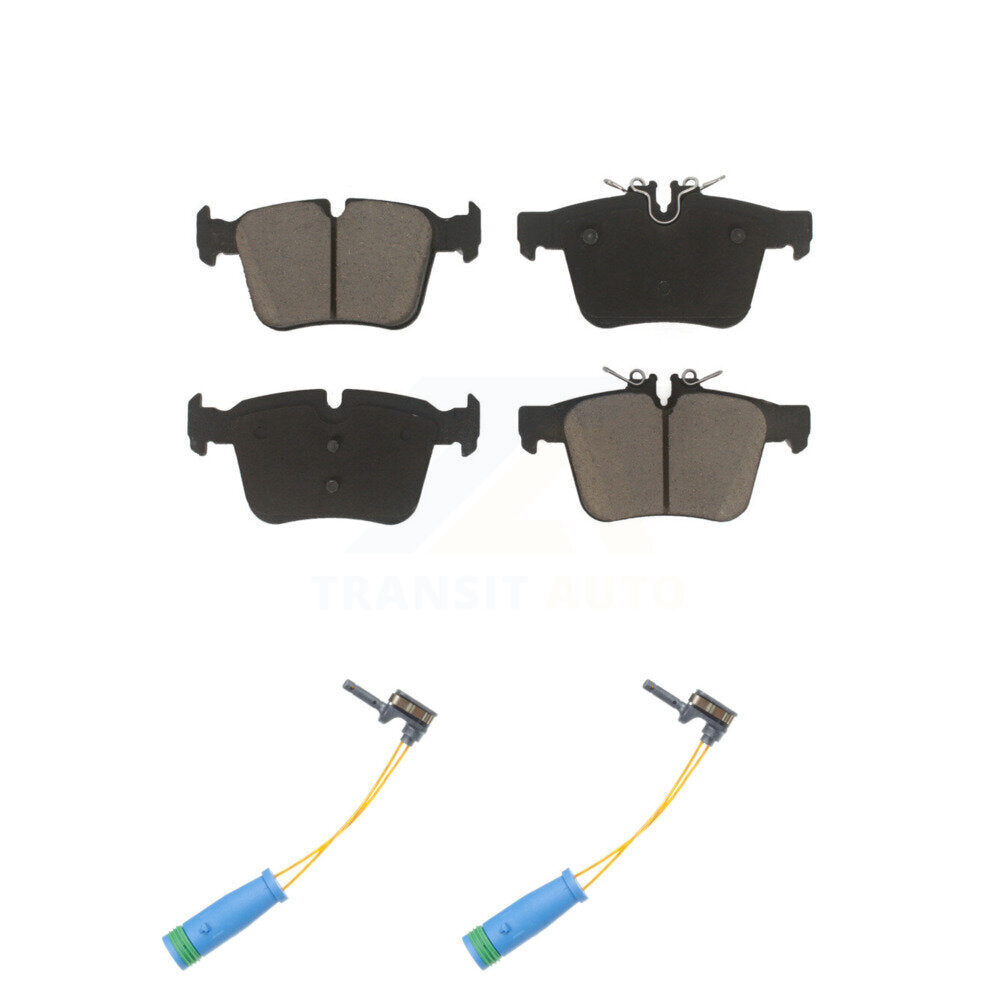 Ceramic Disc Brake Pads & Wear Sensor Rear Kit For Mercedes-Benz C300 C400 C350e