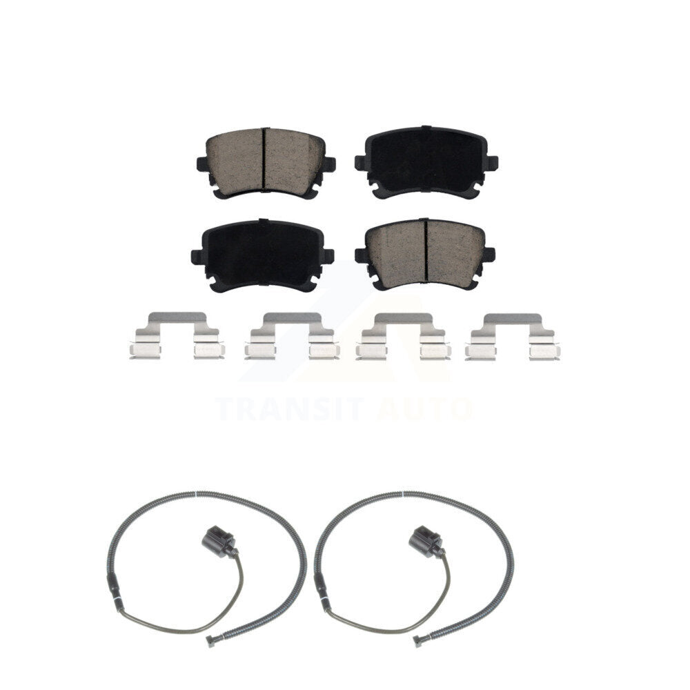 Ceramic Disc Brake Pads And Wear Sensors Rear Kit For Volkswagen Phaeton Audi S6