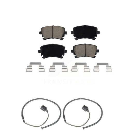 Ceramic Disc Brake Pads And Wear Sensors Rear Kit For Volkswagen Phaeton Audi S6