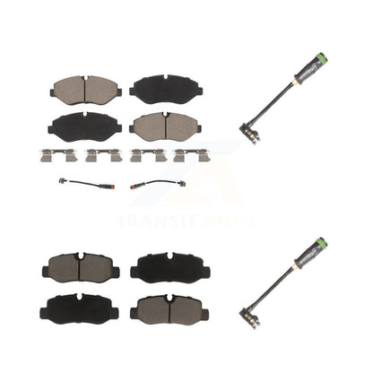 Ceramic Brake Pad Extra Wear Sensor Front Rear Kit For Mercedes-Benz Metris 2.0L