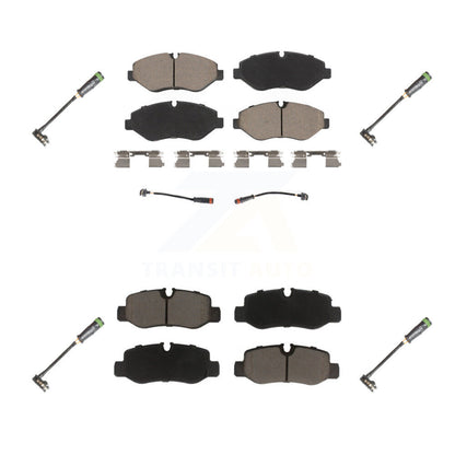 Ceramic Brake Pad Extra Wear Sensor Front Rear Kit For Mercedes-Benz Metris 2.0L