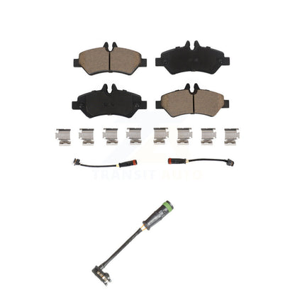 Ceramic Brake Pad Extra Wear Sensor Rear Kit For Freightliner Sprinter 2500 3500