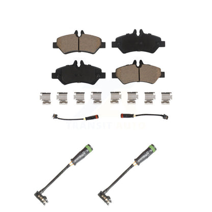 Ceramic Brake Pad Extra Wear Sensor Rear Kit For Freightliner Sprinter 2500 3500