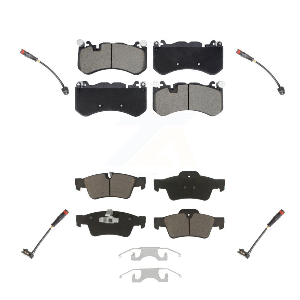 Ceramic Disc Brake Pads Wear Sensor Front Rear Kit For Mercedes-Benz G63 AMG G65