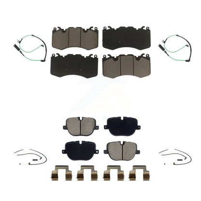 Ceramic Disc Brake Pads And Wear Sensors Front Rear Kit For Land Rover Range