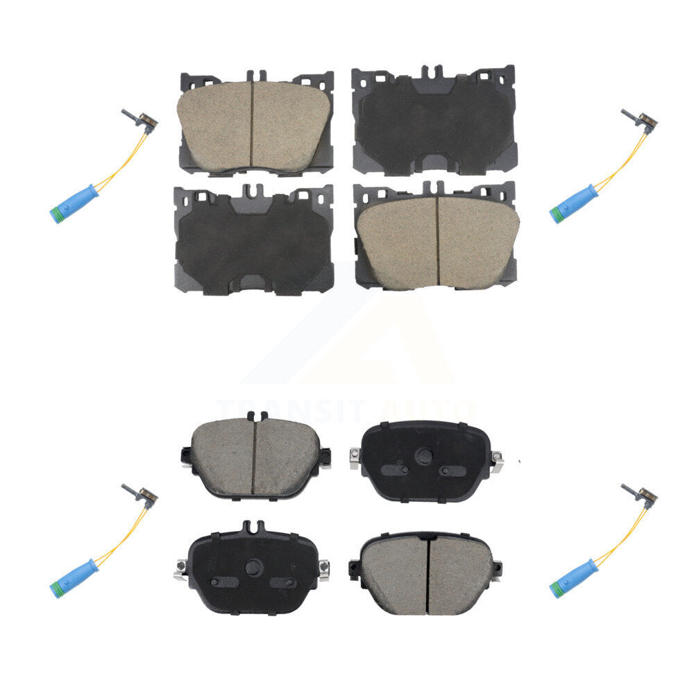Ceramic Brake Pad Wear Sensor Front Rear Kit For Mercedes-Benz E400 E450 E43 AMG