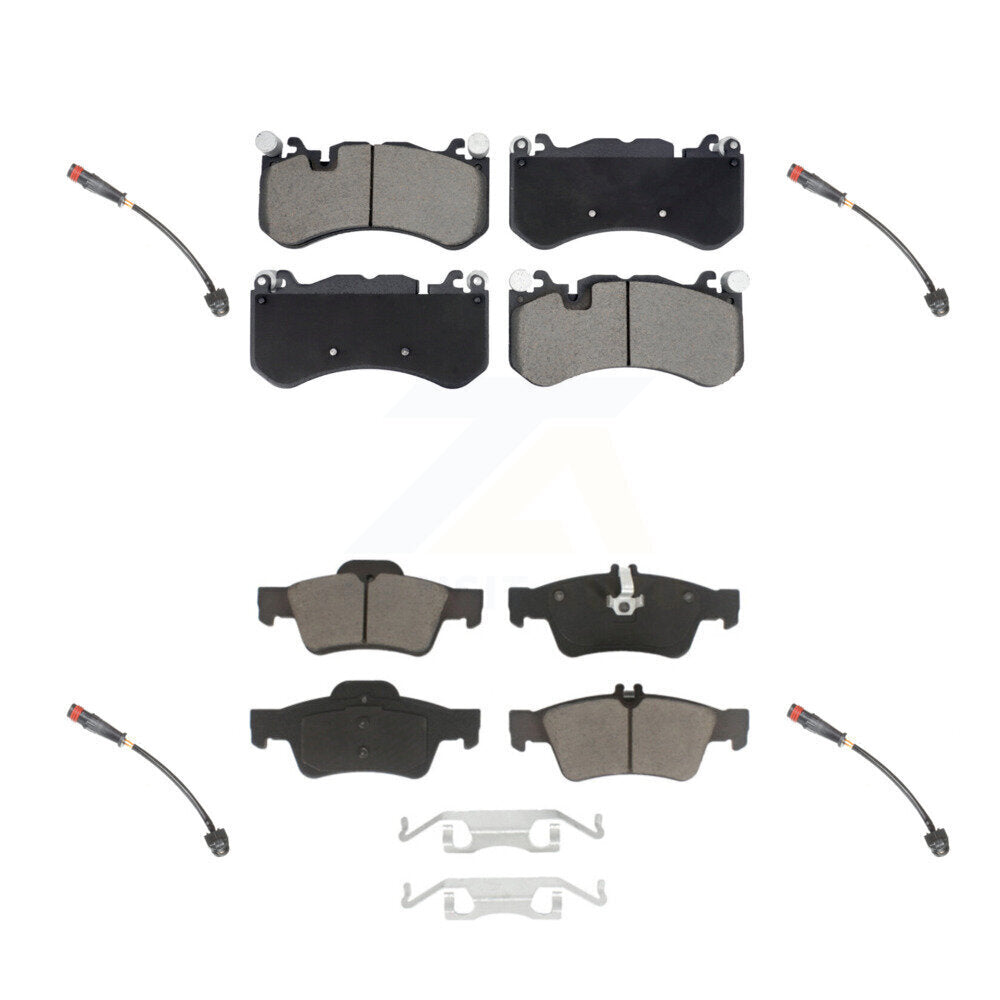 Ceramic Brake Pad And Wear Sensor Front Rear Kit For Mercedes-Benz SL63 AMG SL65