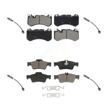 Ceramic Brake Pad And Wear Sensor Front Rear Kit For Mercedes-Benz SL63 AMG SL65