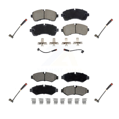 Ceramic Brake Pads & Extra Wear Sensor Front Rear Kit For Mercedes-Benz Sprinter