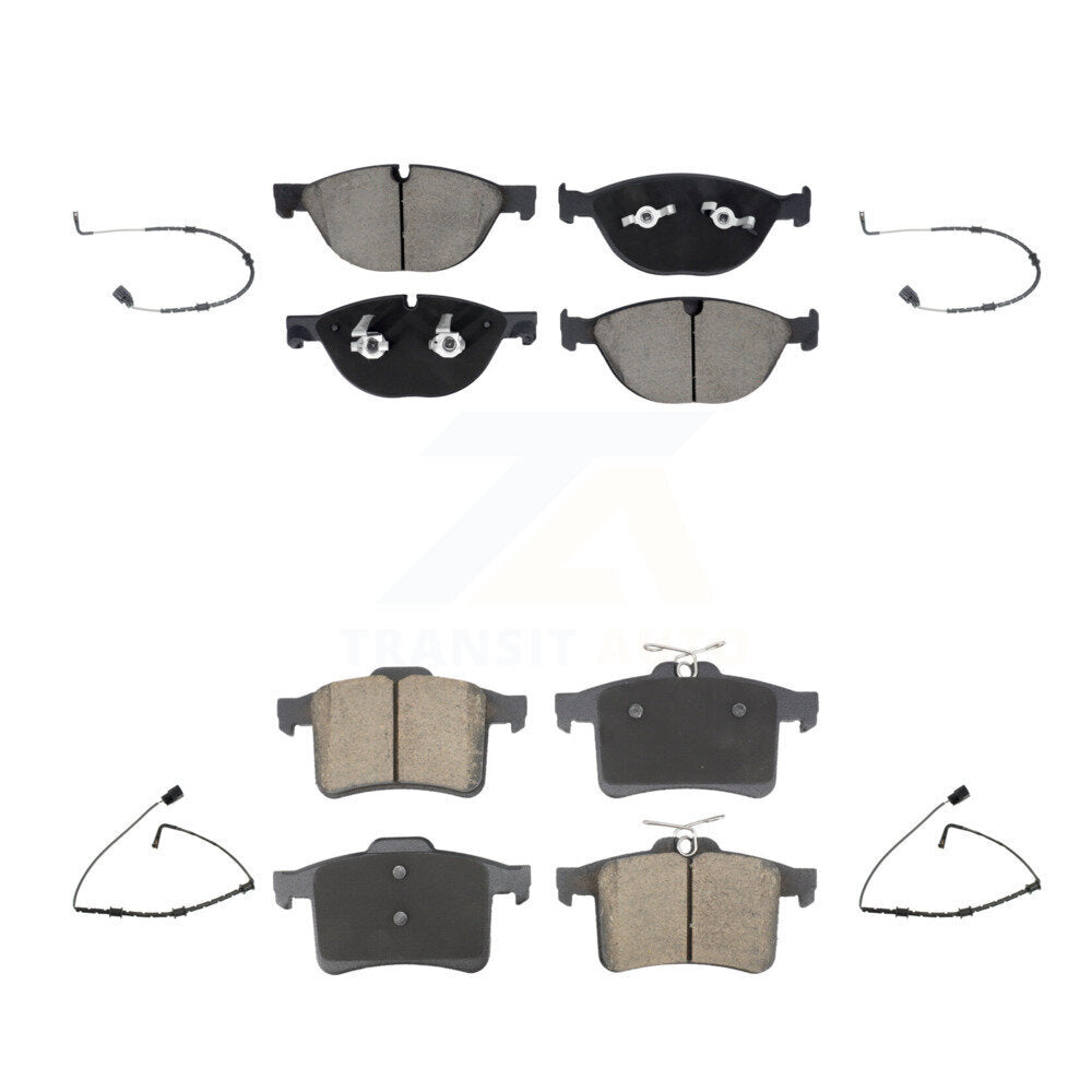 Ceramic Brake Pads Wear Sensor Front Rear Kit For Jaguar XJ XJR From VIN #V90866