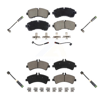 Ceramic Brake Pads & Extra Wear Sensor Front Rear Kit For Mercedes-Benz Sprinter
