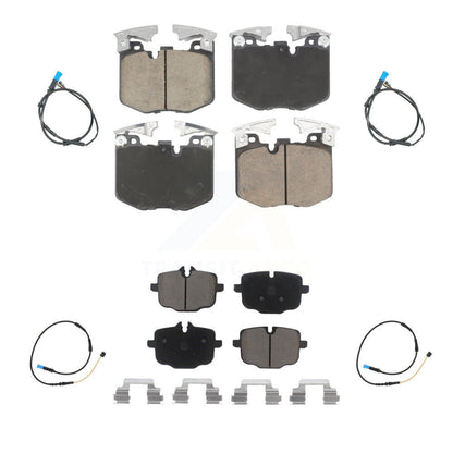 Ceramic Disc Brake Pads And Wear Sensors Front Rear Kit For BMW X4