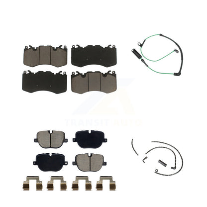 Ceramic Disc Brake Pads And Wear Sensors Front Rear Kit For Land Rover Range