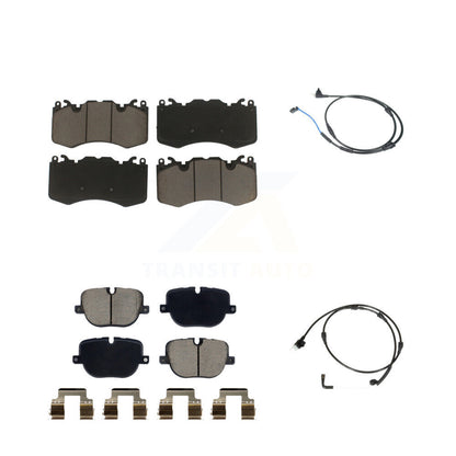 Ceramic Disc Brake Pad And Wear Sensor Front Rear Kit For Land Rover Range Sport
