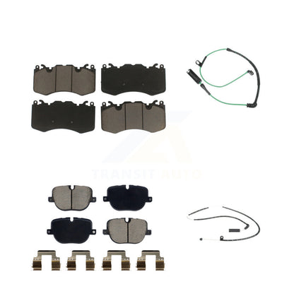 Ceramic Disc Brake Pads And Wear Sensors Front Rear Kit For Land Rover Range