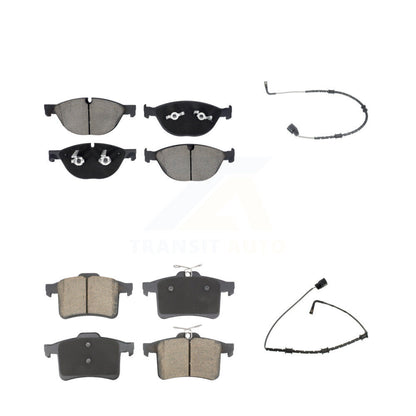 Ceramic Brake Pads Wear Sensor Front Rear Kit For Jaguar XJ XJR From VIN #V90866