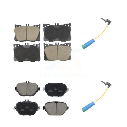 Ceramic Brake Pad Wear Sensor Front Rear Kit For Mercedes-Benz E400 E450 E43 AMG