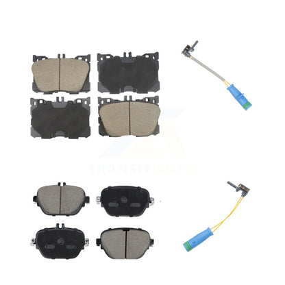 Ceramic Disc Brake Pad Wear Sensor Front Rear Kit For Mercedes-Benz E53 AMG 3.0L