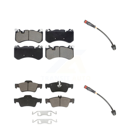 Ceramic Brake Pad And Wear Sensor Front Rear Kit For Mercedes-Benz SL63 AMG SL65