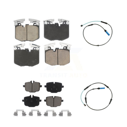 Ceramic Brake Pads Wear Sensor Front Rear Kit For BMW 530i xDrive 540i 750i 740e