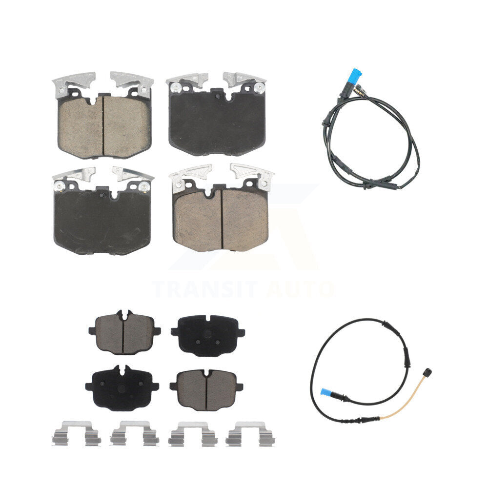 Ceramic Disc Brake Pads And Wear Sensors Front Rear Kit For BMW X4