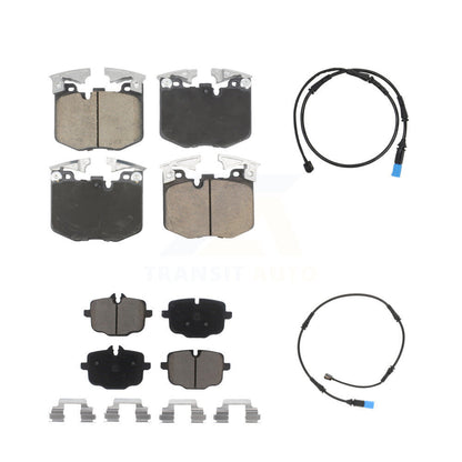 Ceramic Disc Brake Pads And Wear Sensors Front Rear Kit For BMW X5 X7