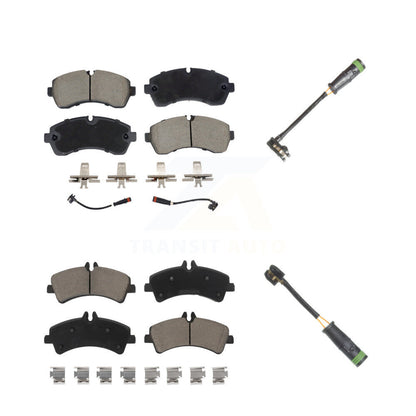 Ceramic Brake Pads & Extra Wear Sensor Front Rear Kit For Mercedes-Benz Sprinter