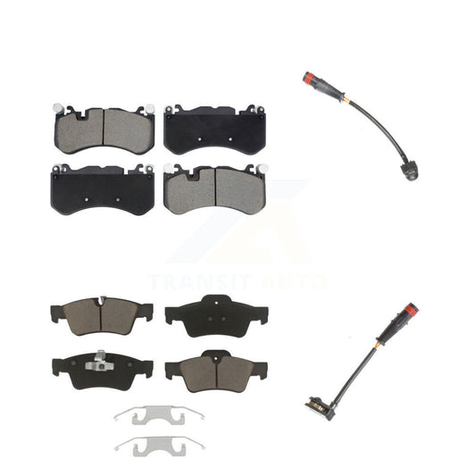 Ceramic Disc Brake Pads Wear Sensor Front Rear Kit For Mercedes-Benz G63 AMG G65