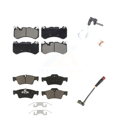 Ceramic Disc Brake Pads And Wear Sensor Front Rear Kit For Mercedes-Benz G63 AMG