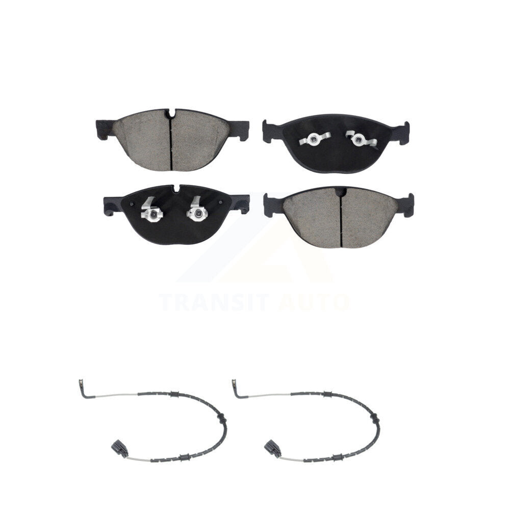 Ceramic Brake Pad Wear Sensor Pair Front Kit For Jaguar XF XJ XKR XFR F-Type XJR