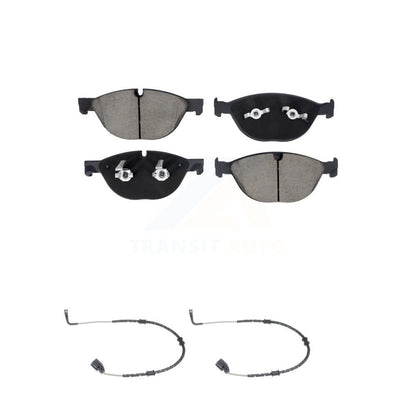 Ceramic Brake Pad Wear Sensor Pair Front Kit For Jaguar XF XJ XKR XFR F-Type XJR