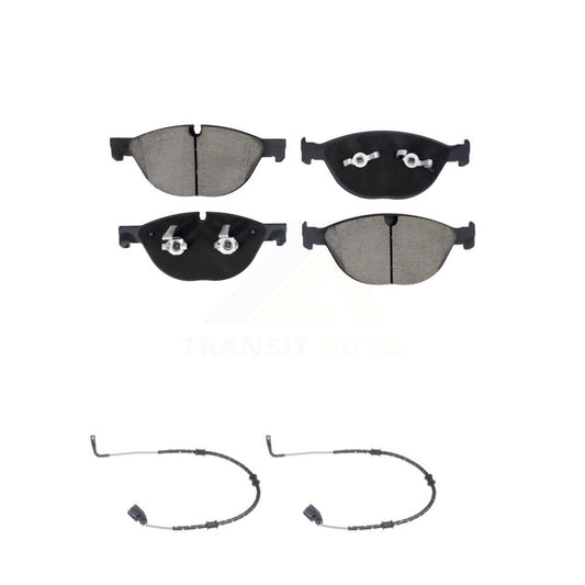 Ceramic Brake Pad Wear Sensor Pair Front Kit For Jaguar XF XJ XKR XFR F-Type XJR
