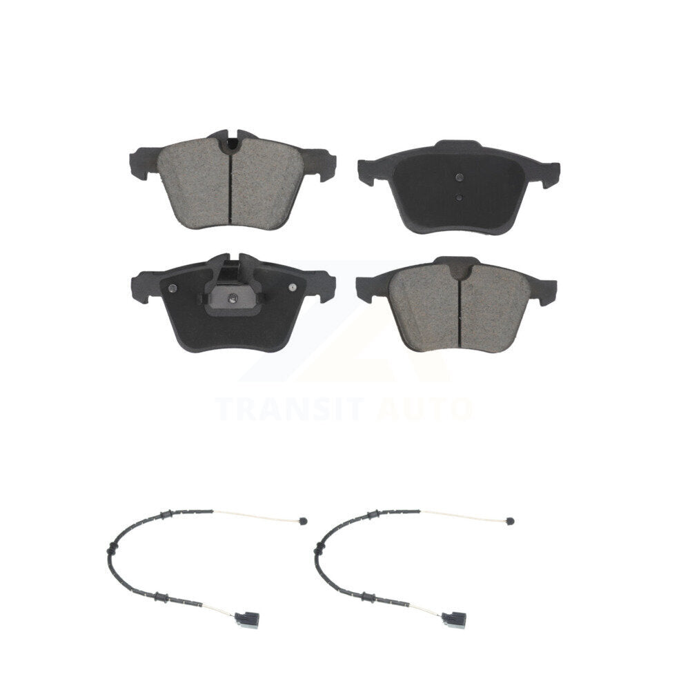 Ceramic Disc Brake Pads And Wear Sensor Pairs Front Kit For Jaguar XJ F-Type XK