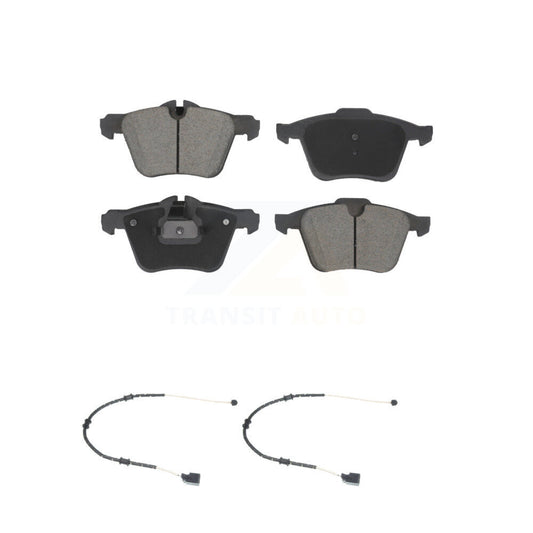 Ceramic Disc Brake Pads And Wear Sensor Pairs Front Kit For Jaguar XJ F-Type XK