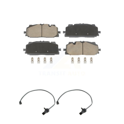 Ceramic Brake Pads Wear Sensor Pair Front Kit For Audi Q7 SQ5 S5 Q8 S4 Sportback