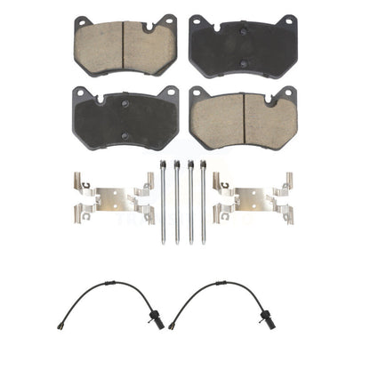 Ceramic Disc Brake Pads And Wear Sensor Pairs Front Kit For Audi Q5 2.0L