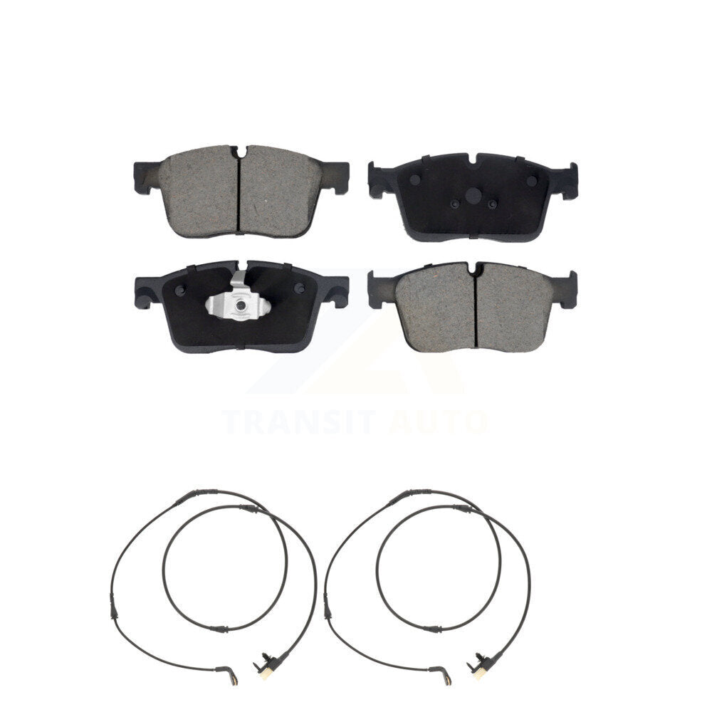 Ceramic Brake Pads Wear Sensor Pair Front Kit For Jaguar F-Pace Land Rover Range