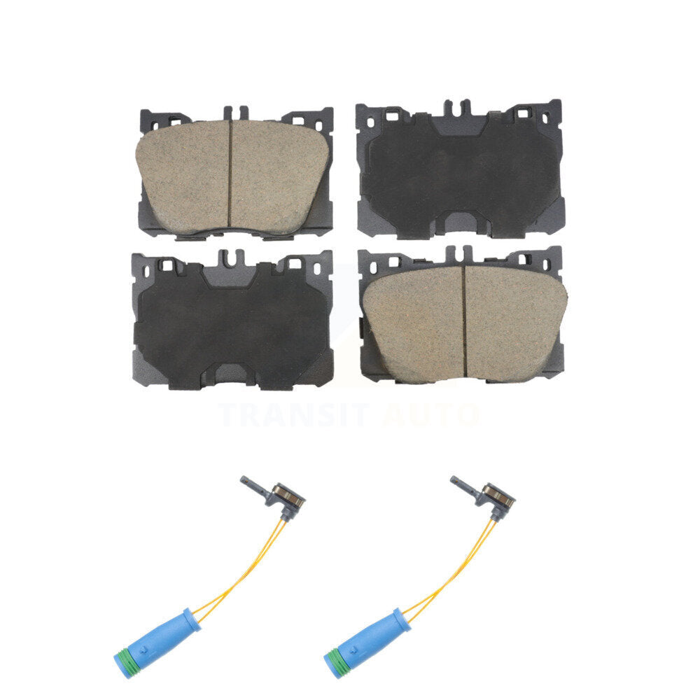 Ceramic Brake Pads & Wear Sensor Pair Front Kit For Mercedes-Benz GLC300 C43 AMG