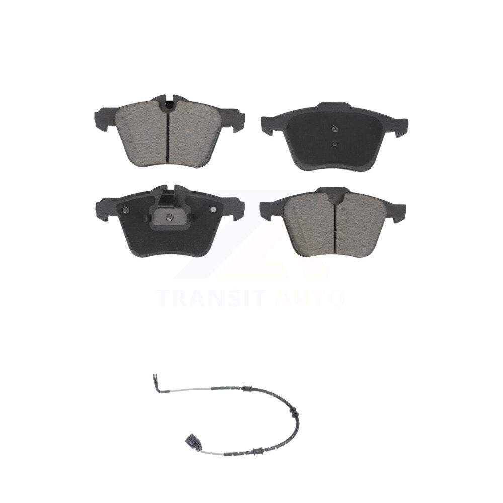 Ceramic Disc Brake Pads And Wear Sensors Front Kit For Jaguar XF XJ