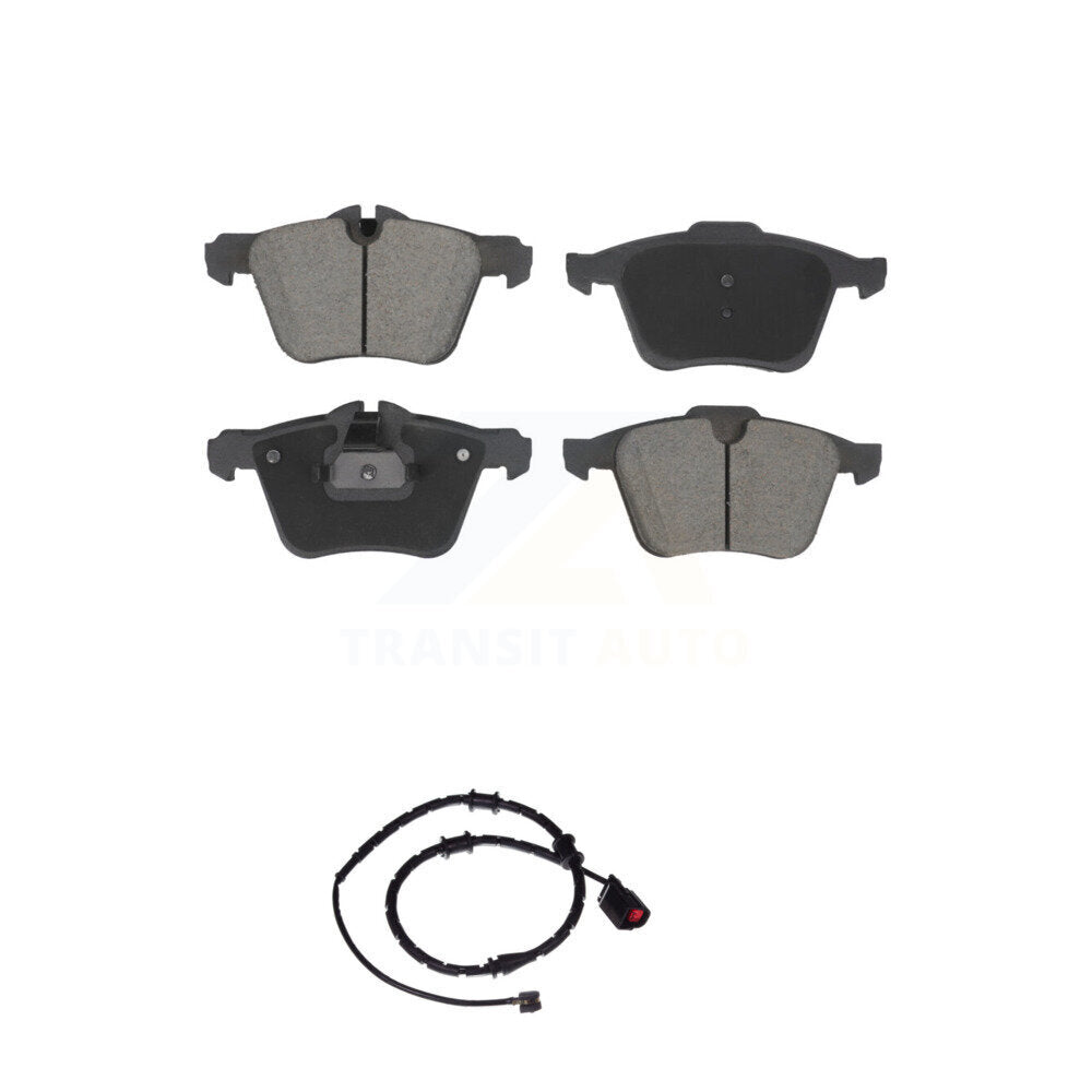 Ceramic Disc Brake Pads And Wear Sensors Front Kit For Jaguar XJ